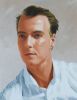 Schouderportret van Joost, pendant van broer Huub, portretschilderij in olieverf