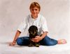 Kinderportret van Thomas met teckel, geschilderd in olieverf in opdracht. portretschilders